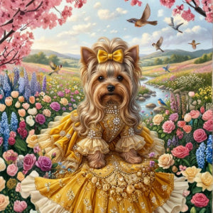 The Maiden Yorkie Wall Art,Printable Digital Download,2 Designs
