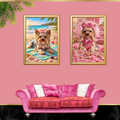 Luxury Yorkie Wall Art – Set of 2 Digital Prints