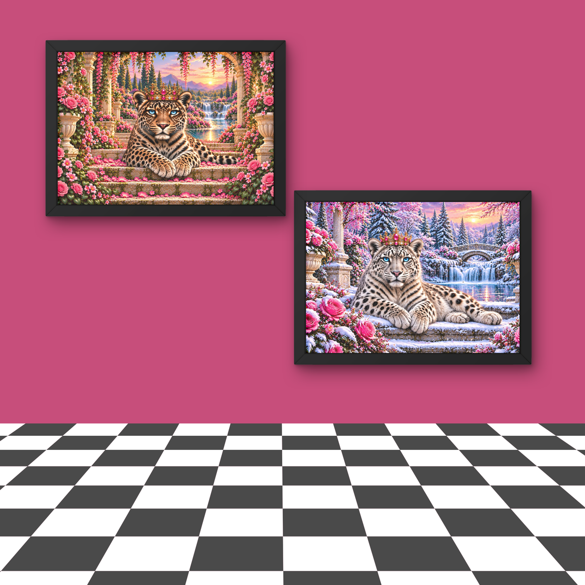 Royal Leopard Wall Art – Set of 2– Printable Digital Download