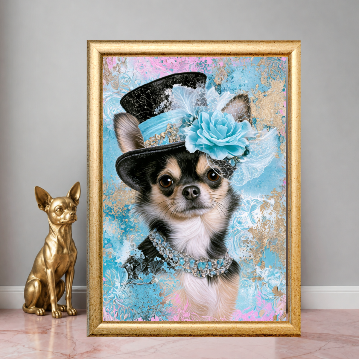Chihuahua Printable Dog Wall Art 4 Piece Digital Download
