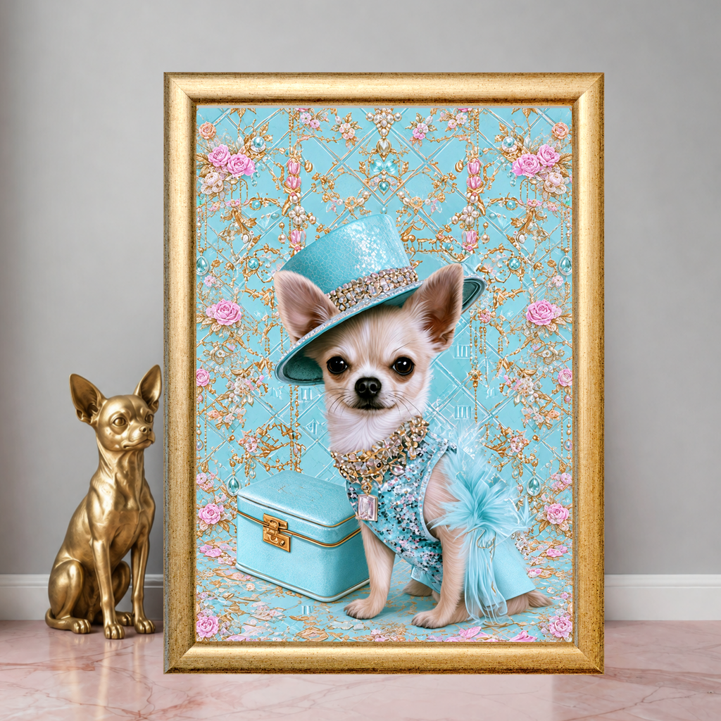 Chihuahua Printable Dog Wall Art 4 Piece Digital Download