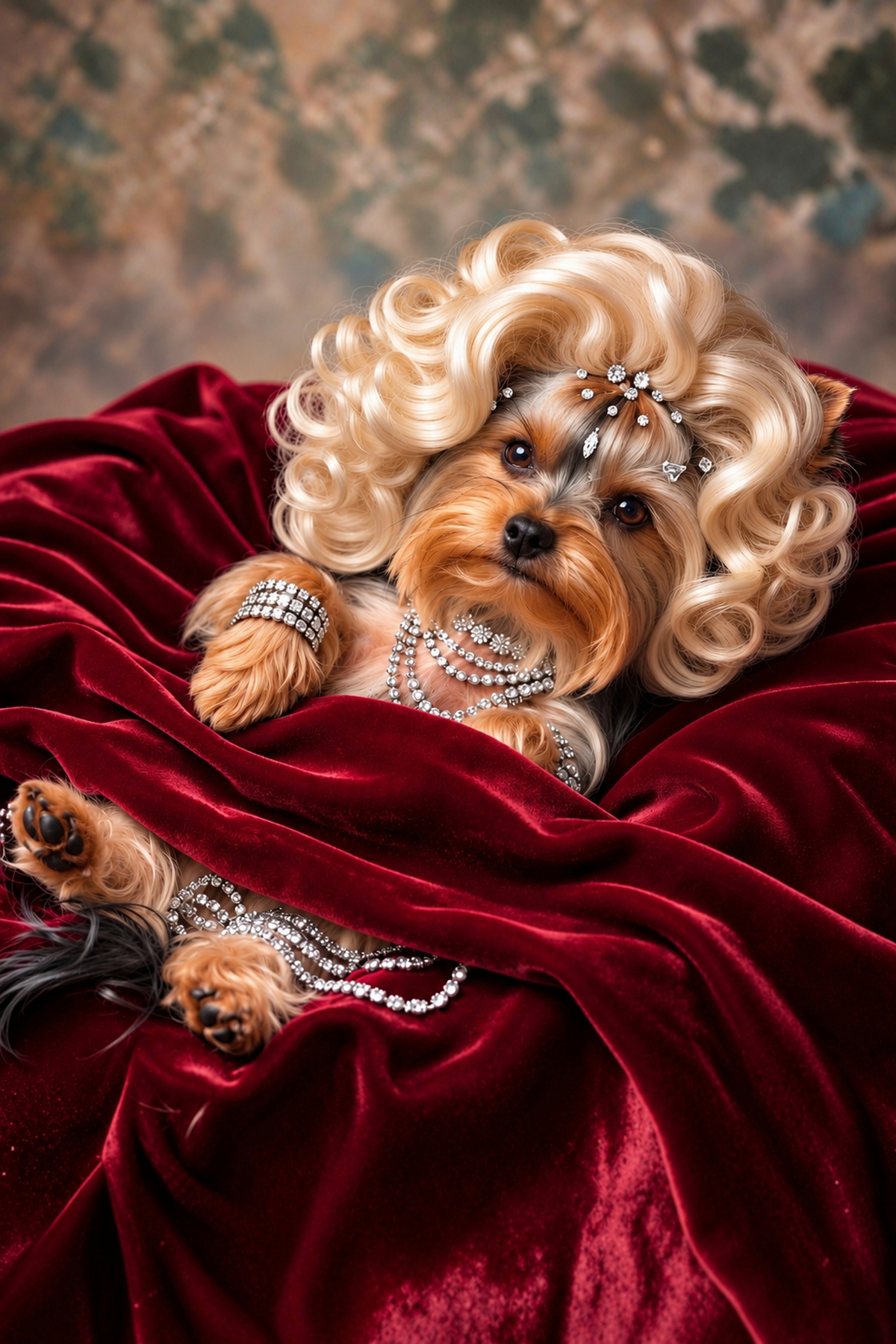 Marilyn Monroe Yorkie Dog Wall Art 4 Designs Digital Download