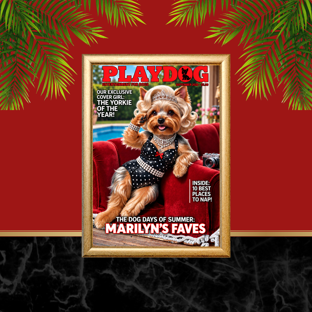 Marilyn Monroe Yorkie Dog Wall Art 4 Designs Digital Download