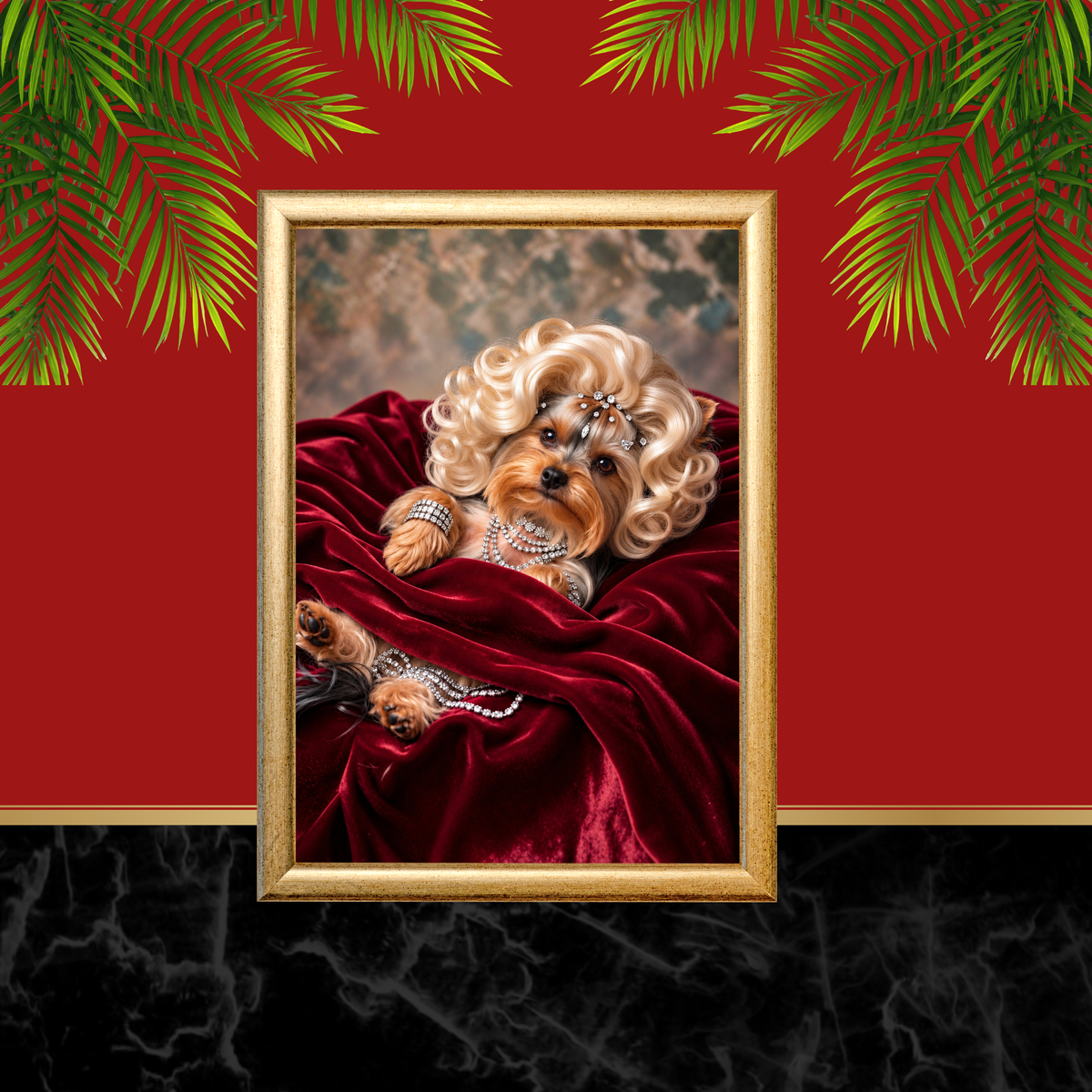 Marilyn Monroe Yorkie Dog Wall Art 4 Designs Digital Download