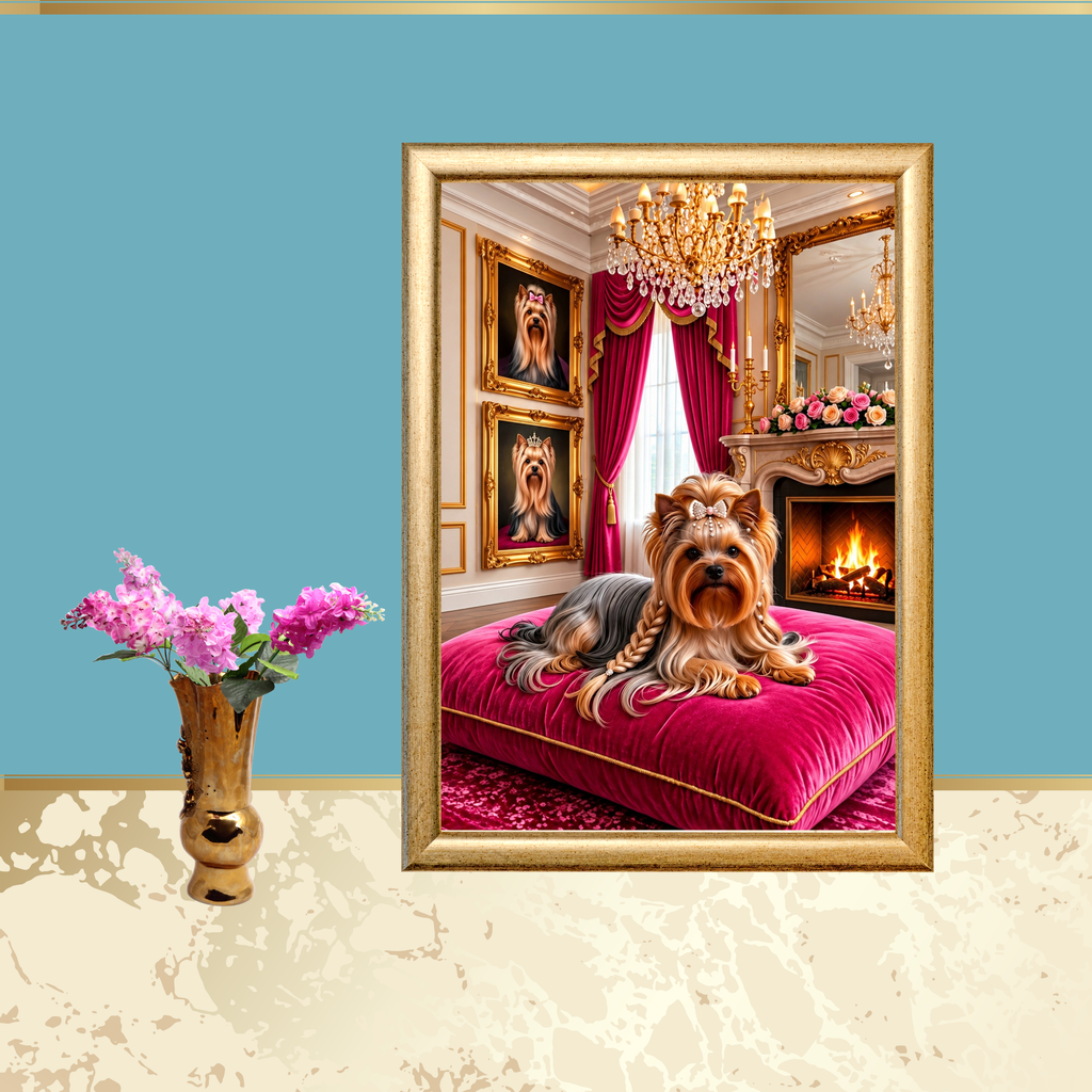 Set of 2 Yorkie Digital Downloads Printable Wall Art