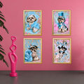 Luxury Shih Tzu Printable Dog Wall Art 4 Piece Digital Download
