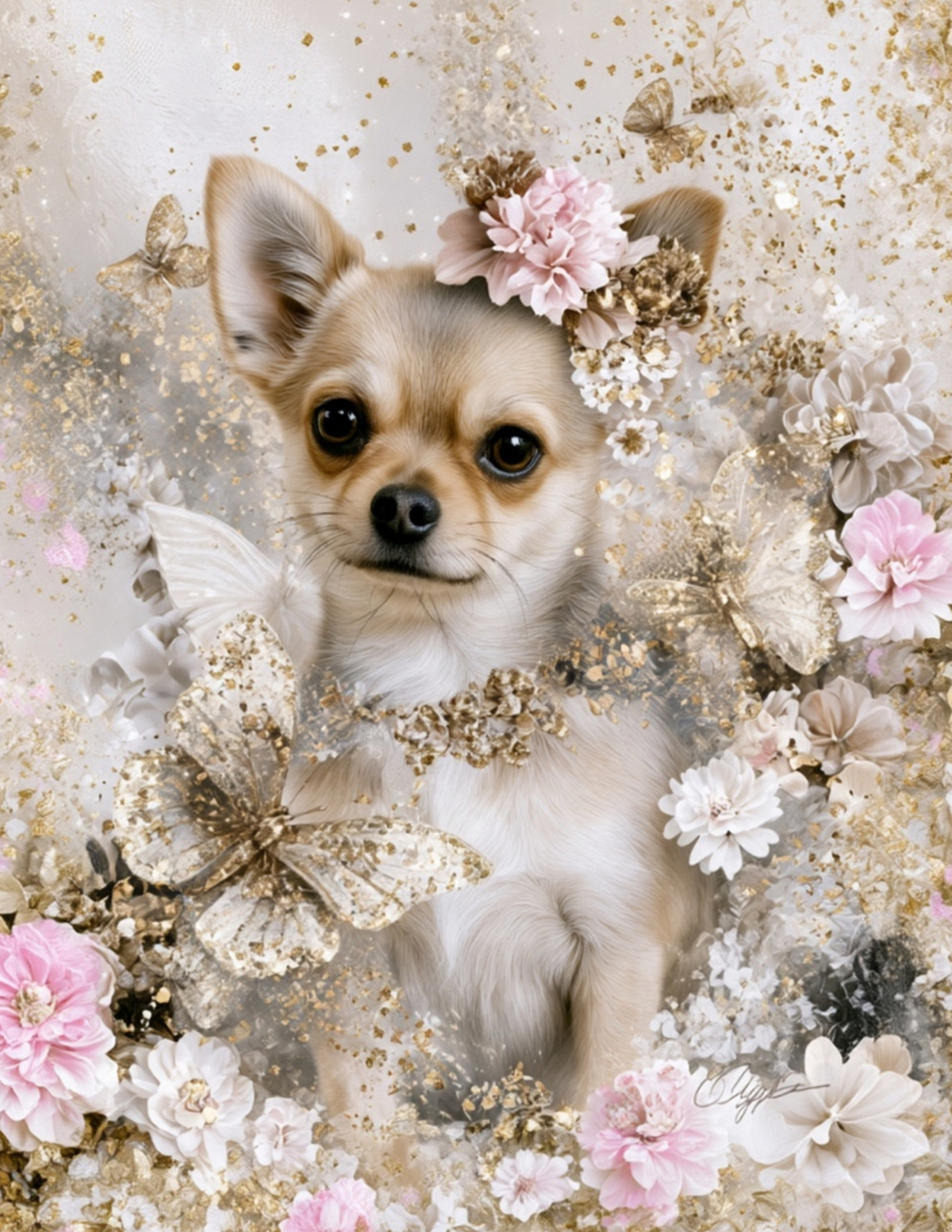 Chihuahua Fairy Wall Art Set of 2 Printable Digital Download