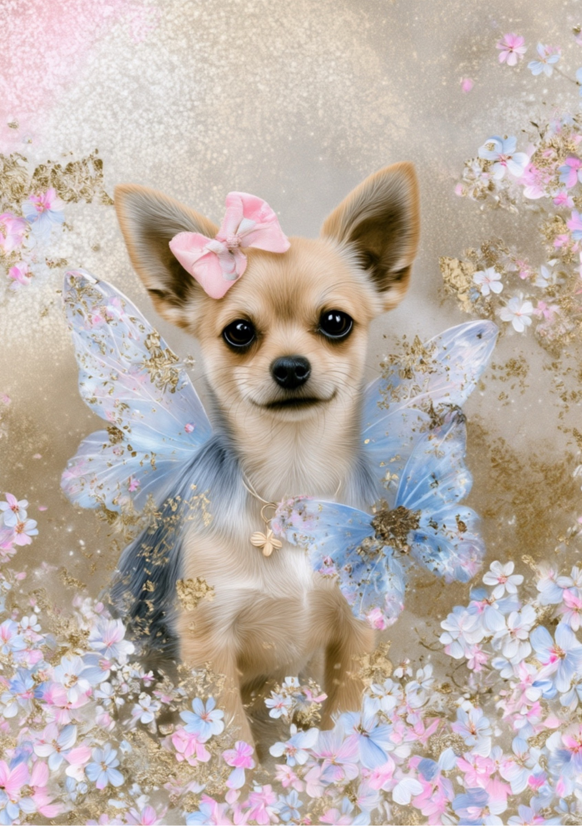 Chihuahua Fairy Wall Art Set of 2 Printable Digital Download