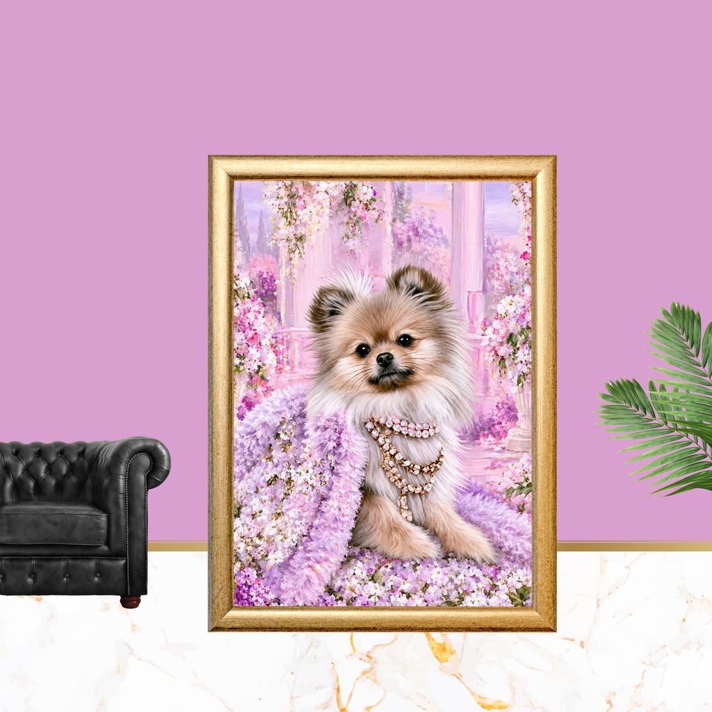 Pomeranian Printable Dog Wall Art 4 Piece Digital Download