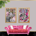 Poodle Wall Art Set of 2 Glamorous Poodle Printable Art Digital Download