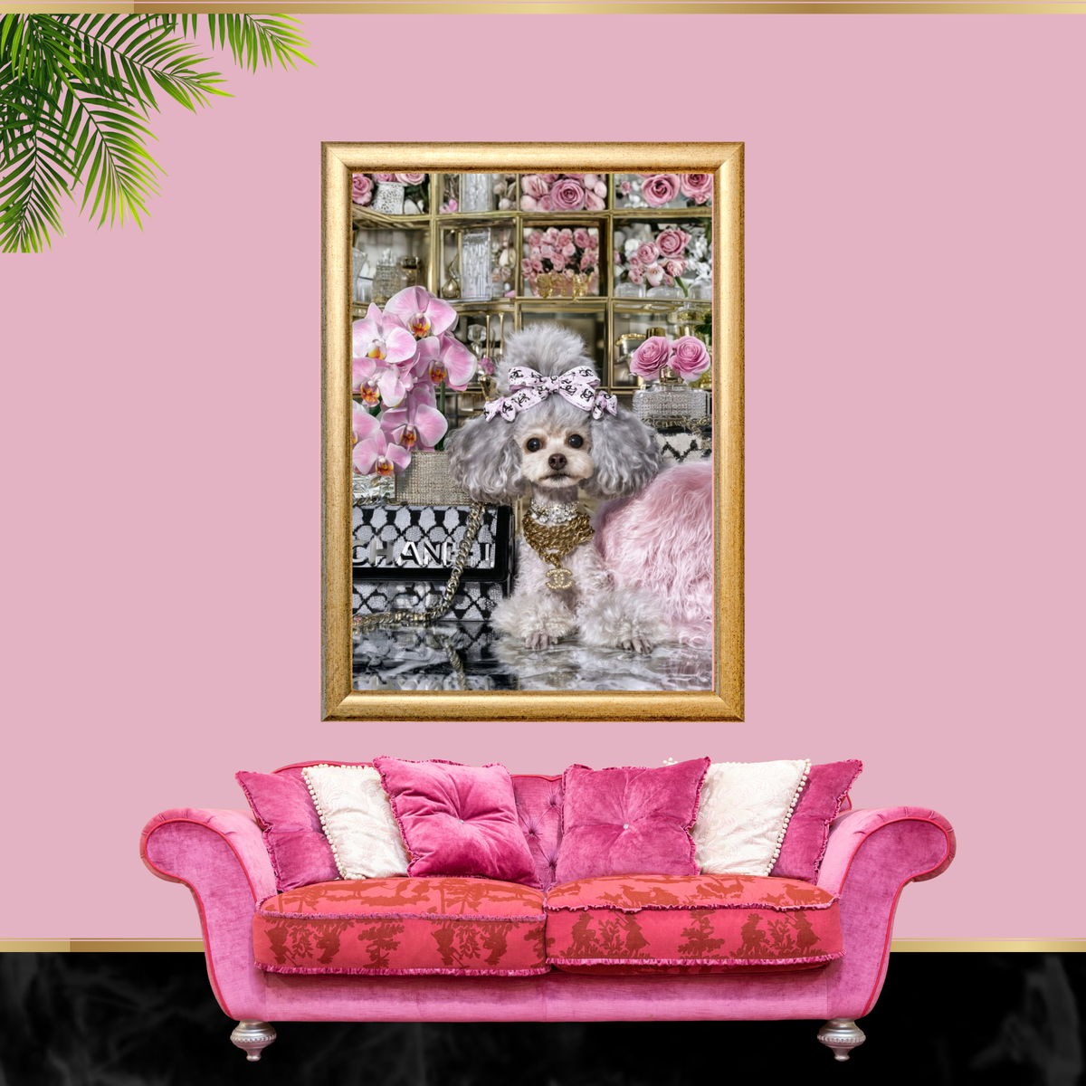 Poodle Wall Art Set of 2 Glamorous Poodle Printable Art Digital Download