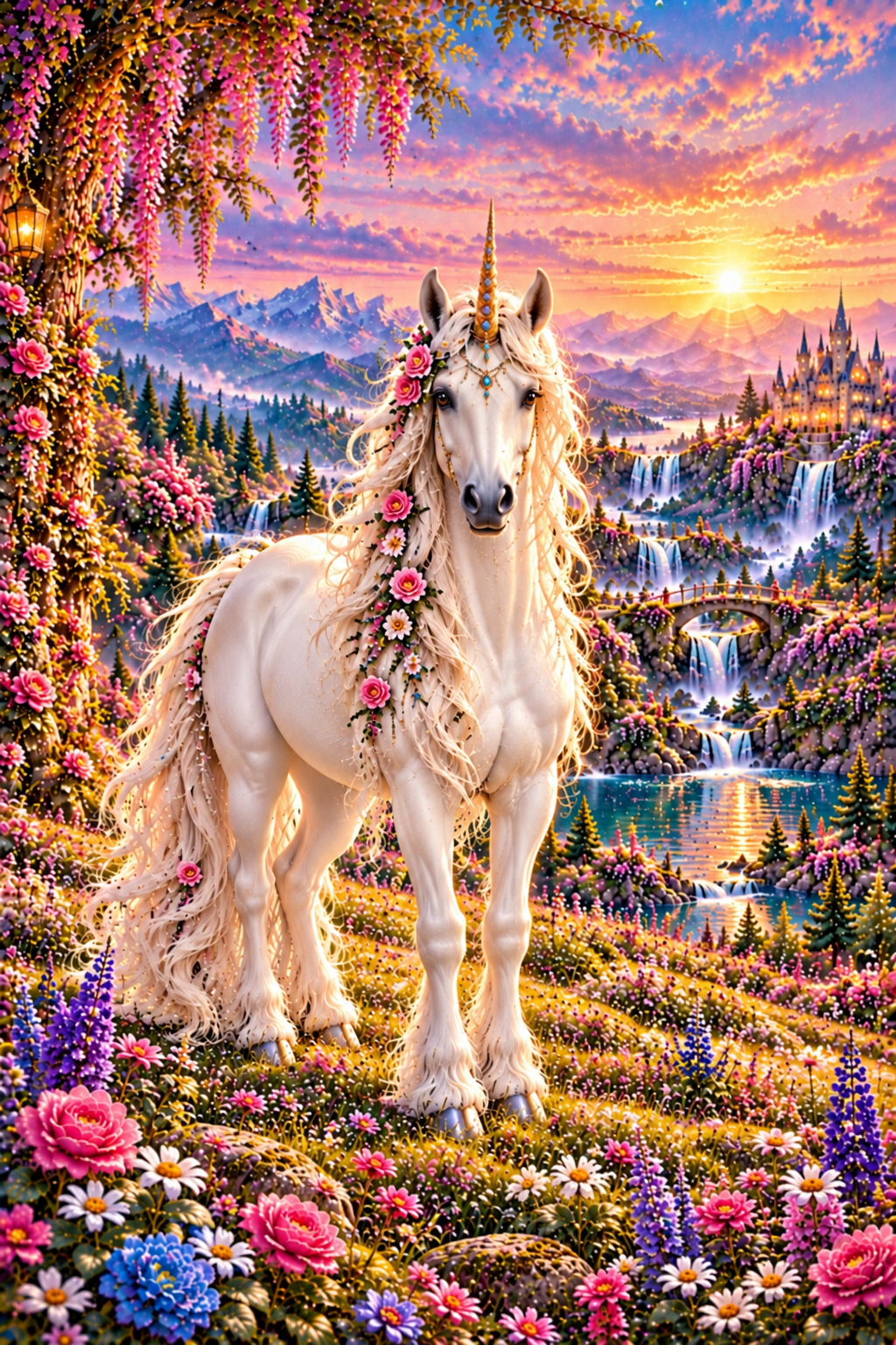 Unicorn Wall Art Set of 2 Pink Unicorn Digital Download