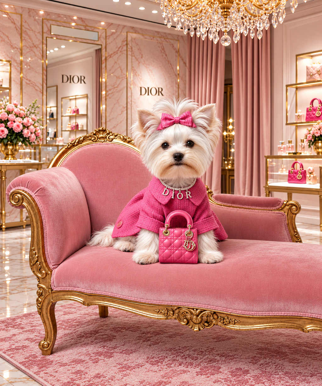Designer Yorkie Wall Art Set of 3, Glam Yorkshire Terrier Prints,Luxury Dog Mom Gift, Digital Download