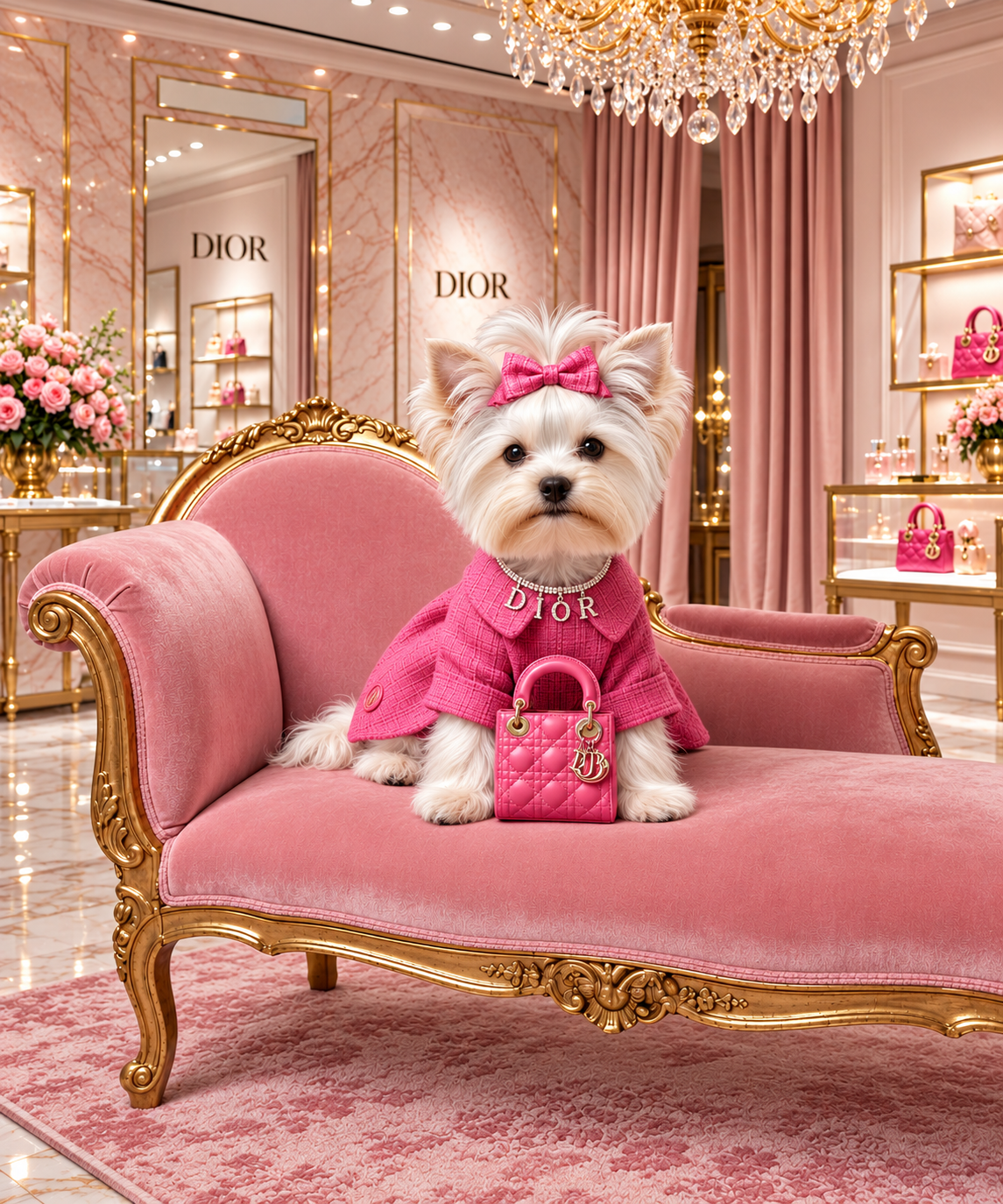 Designer Yorkie Wall Art Set of 3, Glam Yorkshire Terrier Prints,Luxury Dog Mom Gift, Digital Download