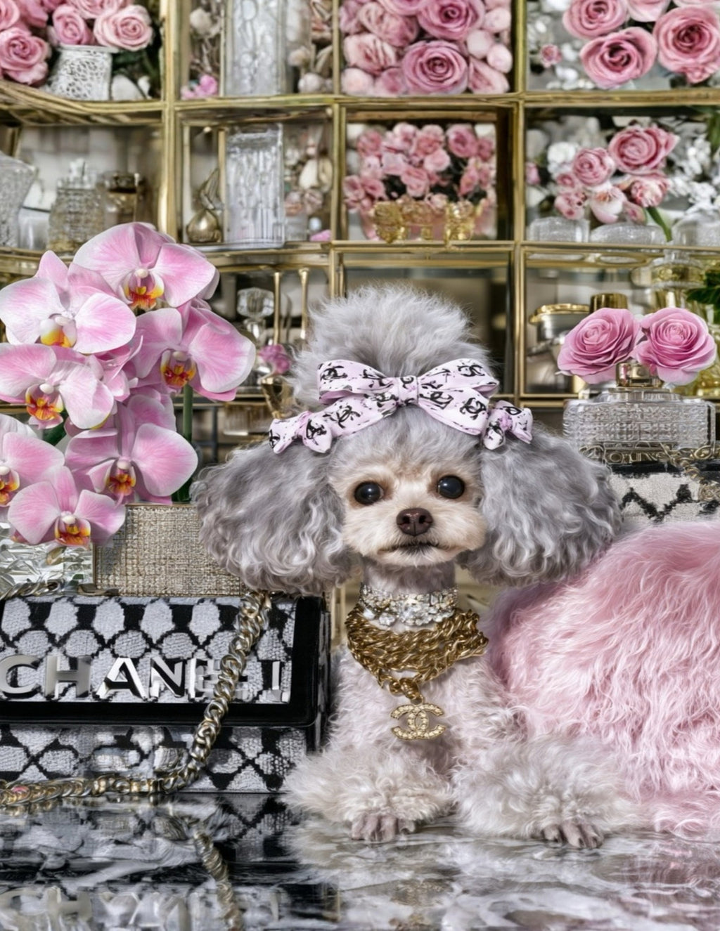 Poodle Wall Art Set of 2 Glamorous Poodle Printable Art Digital Download