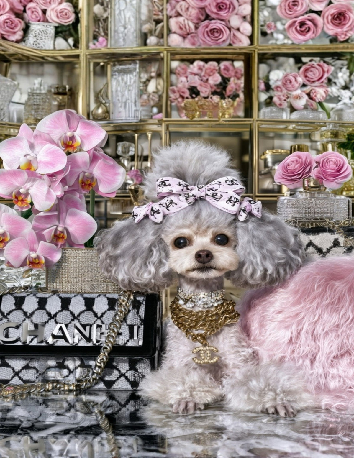 Poodle Wall Art Set of 2 Glamorous Poodle Printable Art Digital Download