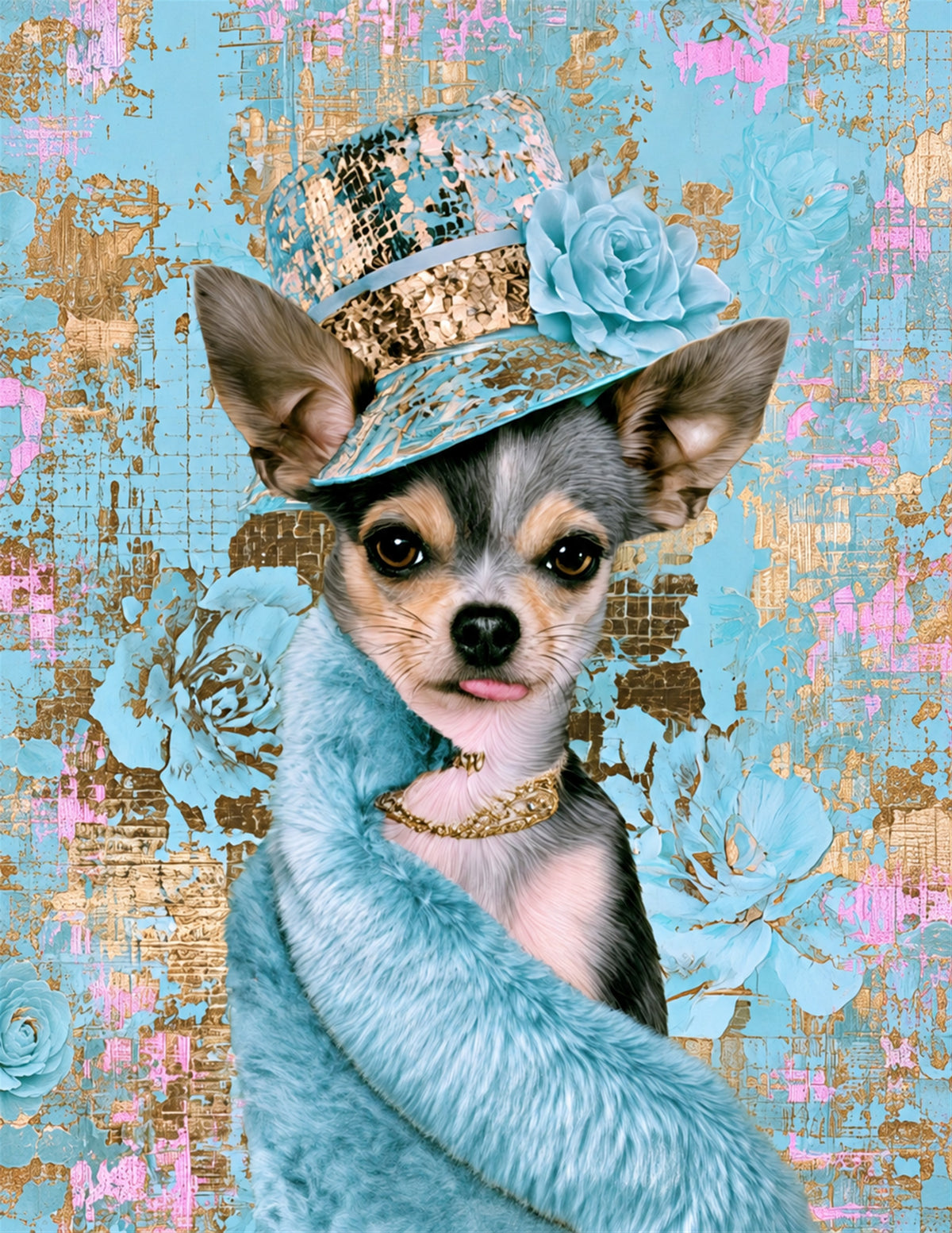 Chihuahua Printable Dog Wall Art 4 Piece Digital Download